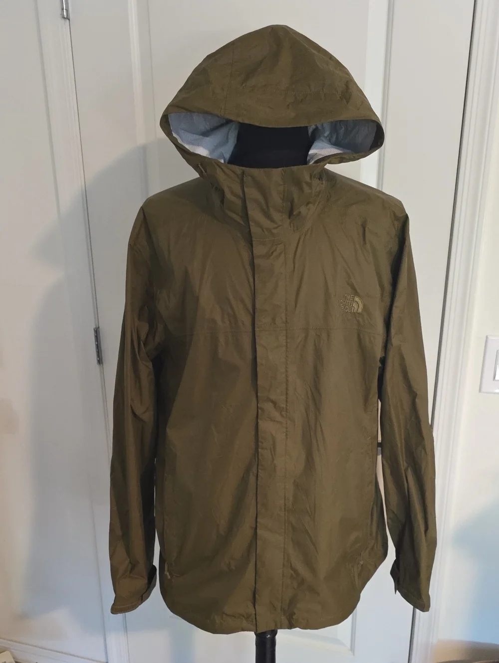 The North Face Men's Olive Hooded Raincoat
